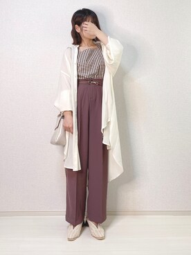 「likoelu.（リコエル）のアイテム」を使った、a o i *さん（レディース・151cm）の夏コーディネート