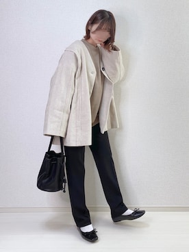 「Happy John（ハッピージョン）のアイテム（ブルゾン）」を使った、a o i *さん（レディース・151cm）の秋コーディネート