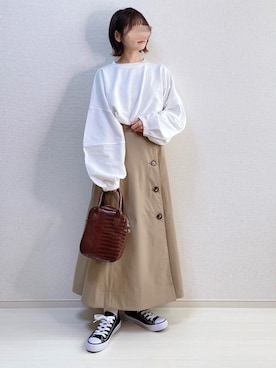 「トレンチスカート」｜a o i *さん（レディース・151cm）の春コーディネート