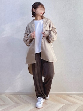 「adidas（アディダス）のadidas アディダス SUPERSTAR W スーパースター DB3347  ABC-MART限定 WHT/VISION（スニーカー）」を使った、a o i *さん（レディース・151cm）の春コーディネート