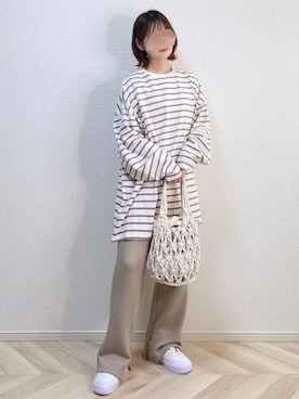「DEVICE（デバイス）のアイテム（トートバッグ）」を使った、a o i *さん（レディース・151cm）の春コーディネート