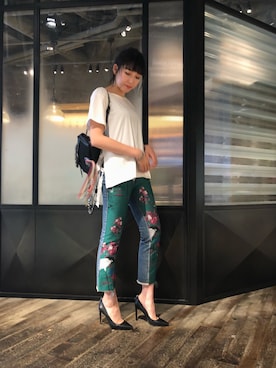「派手」｜うまる🌈さん（レディース・166cm）の夏コーディネート
