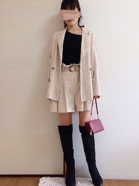 「CECIL McBEE（セシルマクビー）のアイテム（ワンピース/ドレス）」を使った、uniさん（レディース・161cm）の秋コーディネート