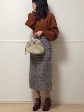 「sakishimatokyo」｜「アイテム（ブーツ）」を使った、uniさん（レディース・161cm）の冬コーディネート