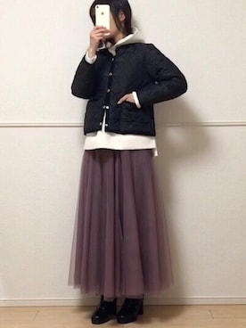 「traditionalweatherwear」｜「アイテム（ジャケット/アウター）」を使った、uniさん（レディース・161cm）の冬コーディネート