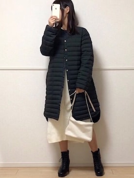 「traditionalweatherwear」｜「アイテム（ジャケット/アウター）」を使った、uniさん（レディース・161cm）の冬コーディネート