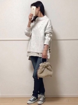 uniさん（レディース・161cm）の冬コーディネート