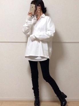 「アンブルネージュ」｜「アイテム（ブーツ）」を使った、uniさん（レディース・161cm）の冬コーディネート