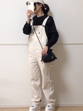 「sakishimatokyo（サキシマトーキョー）のアイテム（シャツワンピース）」を使った、uniさん（レディース・161cm）の春コーディネート