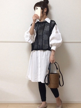「sakishimatokyo（サキシマトーキョー）のアイテム（ワンピース/ドレス）」を使った、uniさん（レディース・161cm）の春コーディネート