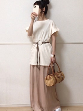 「ITEMS_URBANRESEARCH」｜uniさん（レディース・161cm）の春コーディネート