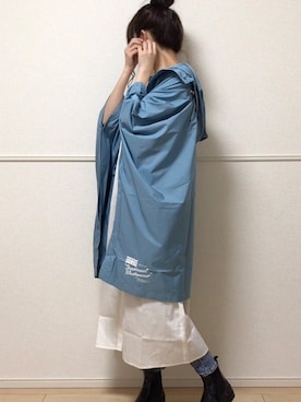 「traditionalweatherwear」｜「アイテム（ジャケット/アウター）」を使った、uniさん（レディース・161cm）の春コーディネート