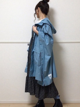 「traditionalweatherwear」｜「アイテム（ジャケット/アウター）」を使った、uniさん（レディース・161cm）の春コーディネート