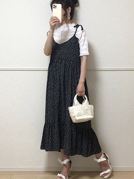 「アンブルネージュ」｜「アイテム（ワンピース/ドレス）」を使った、uniさん（レディース・161cm）の夏コーディネート
