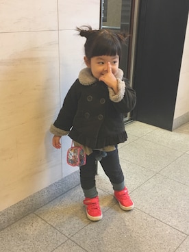 「ZARA KIDS」｜「アイテム（ブルゾン）」を使った、HMRさん（キッズ・90cm）の秋コーディネート