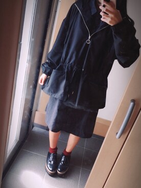 「お洒落好きな人と繋がりたい」｜「アイテム（ジャケット/アウター）」を使った、NANAさん（レディース・157cm）の秋コーディネート