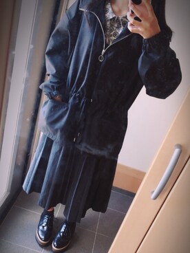 「お洒落好きな人と繋がりたい」｜「アイテム（ジャケット/アウター）」を使った、NANAさん（レディース・157cm）の秋コーディネート