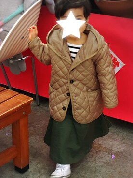 「アイテム（スカート）」を使った、ioさん（キッズ・90cm）の冬コーディネート