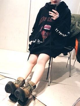 「G.V.G.V.（ジーヴィージーヴィー）のアイテム（ブルゾン）」を使った、ひよちゃんさん（レディース・148cm）の冬コーディネート