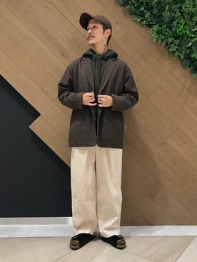 「オリーブ」｜「アイテム（その他アウター）」を使った、ryoryo1204さん（メンズ・165cm）の冬コーディネート