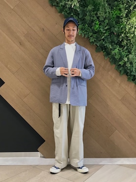 「レースアップシューズ」｜「アイテム（その他アウター）」を使った、ryoryo1204さん（メンズ・165cm）の冬コーディネート