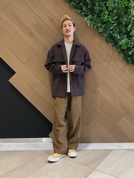 「レースアップシューズ」｜「アイテム（その他アウター）」を使った、ryoryo1204さん（メンズ・165cm）の春コーディネート