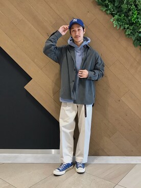 「URBAN RESEARCH（アーバンリサーチ）のアイテム（チノパンツ）」を使った、ryoryo1204さん（メンズ・165cm）の春コーディネート
