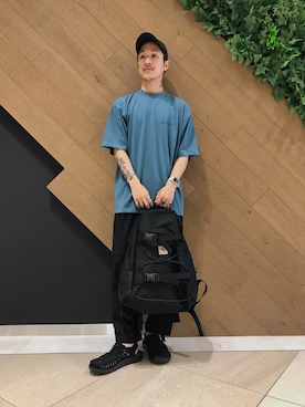 「KEEN（キーン）のアイテム（シューズ）」を使った、ryoryo1204さん（メンズ・165cm）の夏コーディネート