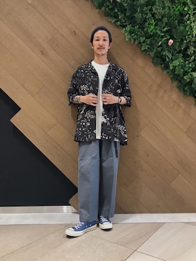 「URBAN RESEARCH（アーバンリサーチ）のアイテム（チノパンツ）」を使った、ryoryo1204さん（メンズ・165cm）の夏コーディネート
