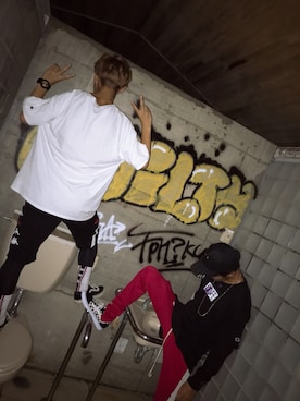 「DOPE（ドープ）のアイテム」を使った、くるちゃんさん（メンズ・177cm）の秋コーディネート