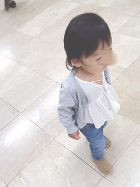 「アイテム（チュニック）」を使った、 mei.さん（キッズ・80cm）の秋コーディネート