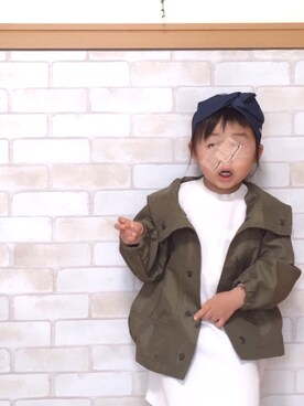 「ワッフル」｜ mei.さん（キッズ・90cm）の春コーディネート