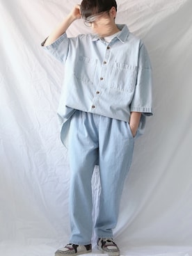 「a.testoni（アメデオテストーニ）のアイテム」を使った、BOYSHE_staffさん（レディース・160cm）の春コーディネート