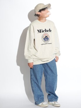 「BOYSHE（ボーイシー）のアイテム（帽子）」を使った、BOYSHE_staffさん（レディース・160cm）の秋コーディネート