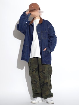 「BOYSHE（ボーイシー）のアイテム（帽子）」を使った、BOYSHE_staffさん（レディース・158cm）の秋コーディネート