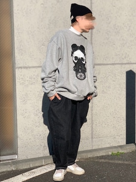 「BOYSHE（ボーイシー）のアイテム（帽子）」を使った、BOYSHE_staffさん（レディース・160cm）の冬コーディネート