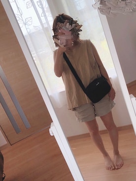 「chocomee（チョコミー）のアイテム（Tシャツ/カットソー）」を使った、nozomi*さん（レディース・147cm）の夏コーディネート