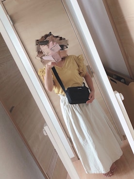 「chocomee（チョコミー）のアイテム（スカート）」を使った、nozomi*さん（レディース・147cm）の夏コーディネート