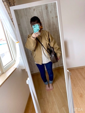 「chocomee（チョコミー）のアイテム（ブルゾン）」を使った、nozomi*さん（レディース・147cm）の春コーディネート