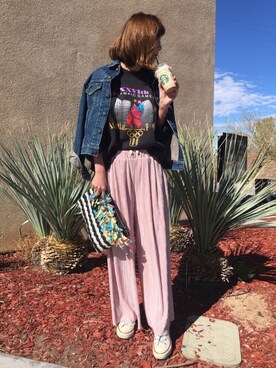 「HANES（ヘインズ）のアイテム（スウェット）」を使った、GUCCIさん（レディース・167cm）の冬コーディネート