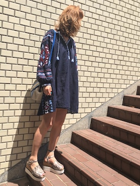「スネーク柄」｜「アイテム（ワンピース/ドレス）」を使った、GUCCIさん（レディース・167cm）の春コーディネート