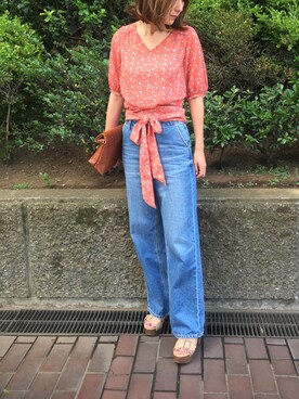 「バルーンスリーブ」｜GUCCIさん（レディース・167cm）の夏コーディネート