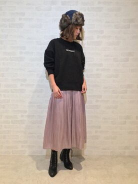「FREE'S MART（フリーズマート）のアイテム（キャップ）」を使った、GUCCIさん（レディース・167cm）の秋コーディネート