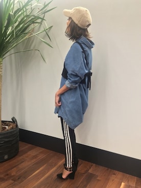 「FREE'S MART（フリーズマート）のアイテム（キャップ）」を使った、GUCCIさん（レディース・167cm）の秋コーディネート