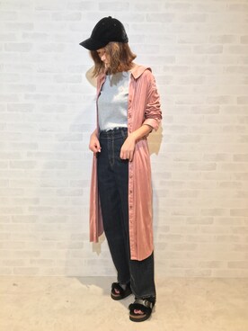 「FREE'S MART（フリーズマート）のアイテム（キャップ）」を使った、GUCCIさん（レディース・167cm）の秋コーディネート
