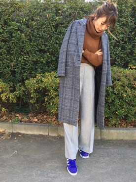 「FREE'S MART（フリーズマート）のアイテム（チェスターコート）」を使った、GUCCIさん（レディース・167cm）の冬コーディネート