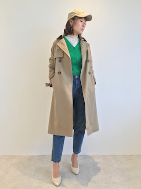 「FREE'S MART（フリーズマート）のアイテム（キャップ）」を使った、GUCCIさん（レディース・167cm）の春コーディネート