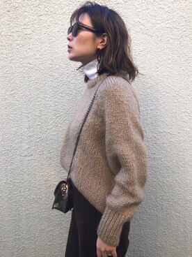 「NINE（ナイン）のアイテム（ブーツ）」を使った、GUCCIさん（レディース・167cm）の秋コーディネート
