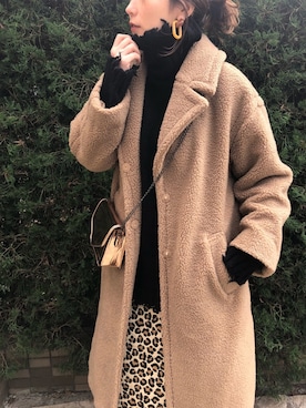 「タートルネック」｜「アイテム（ママ＆ベビー）」を使った、GUCCIさん（レディース・167cm）の冬コーディネート