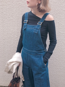 「FREE'S MART（フリーズマート）のアイテム（オールインワン・サロペット）」を使った、GUCCIさん（レディース・167cm）の春コーディネート